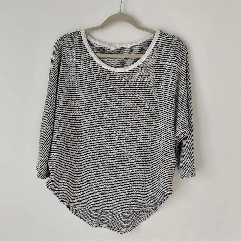 Silence+Noise slouchy 3/4 sleeve top